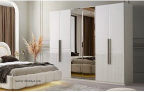 Pekin 6 Kapılı Mdf Gardırop